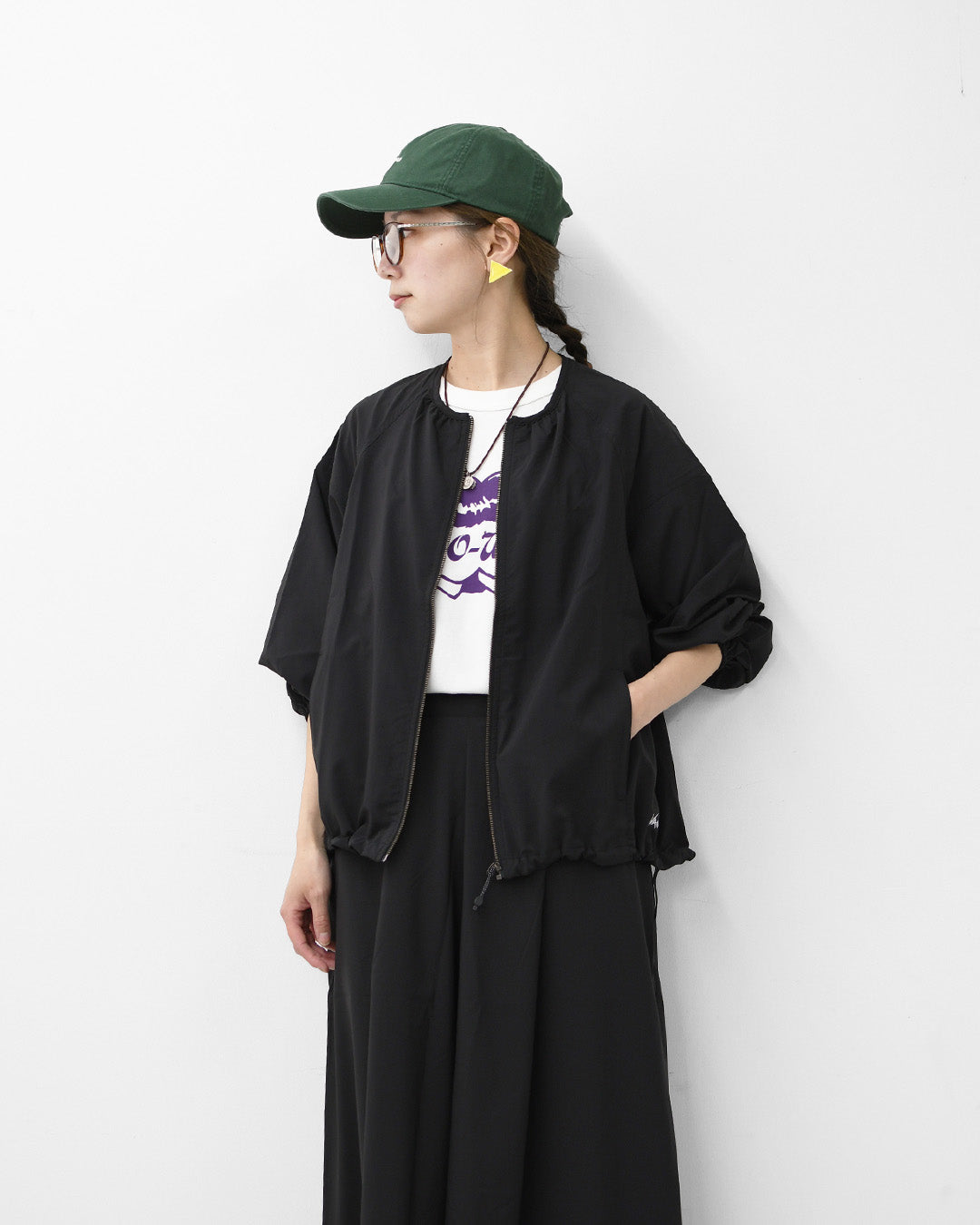 NANGA [ナンガ] EXCURSION NO COLLAR JACKET W [N2611-1A084B] エクスカーション ノーカラージャケット （ウィメンズ）・羽織り・ゆったりシルエット・アウター・シンプル・軽量・LADY'S [2026SS]
