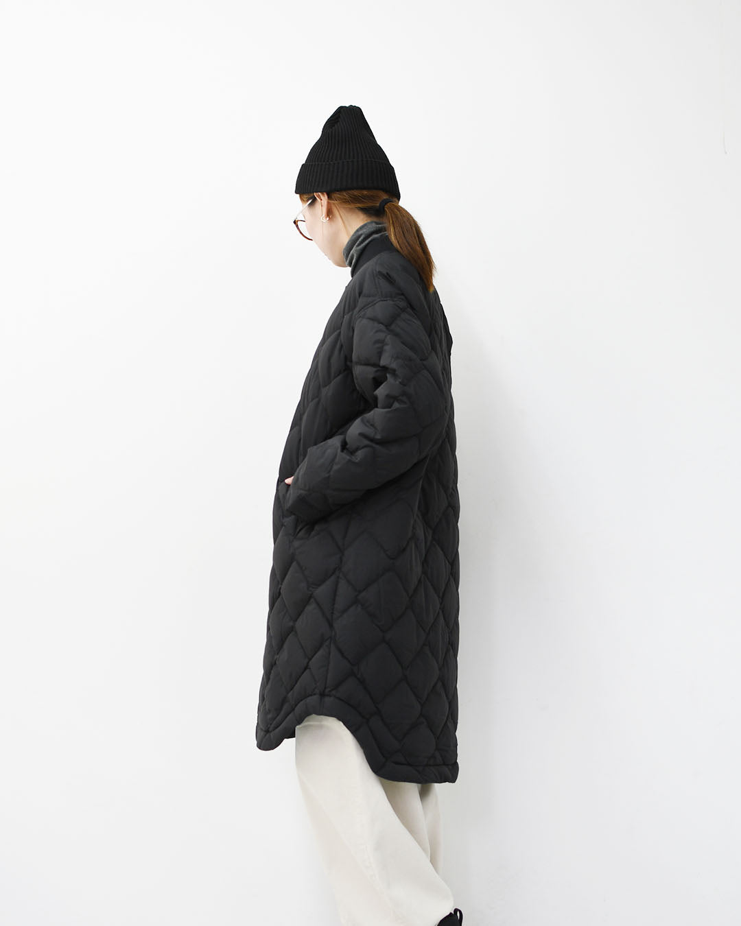 NANGA [ナンガ] RIB COLLAR QUILTED DOWN COAT W [ND2442-1C603] リブカラーキルティッド ダウンコート(ウィメンズ)・ダウンコート・キルトダウンコート・防寒・焚き火・アウトドア・キャンプ・LADY'S [2025AW]