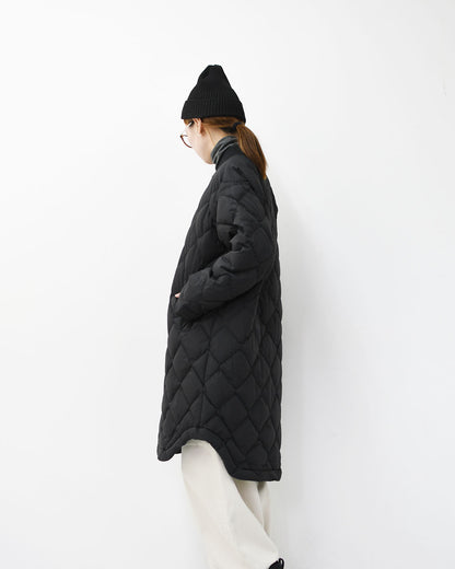 NANGA [ナンガ] RIB COLLAR QUILTED DOWN COAT W [ND2442-1C603] リブカラーキルティッド ダウンコート(ウィメンズ)・ダウンコート・キルトダウンコート・防寒・焚き火・アウトドア・キャンプ・LADY'S [2025AW]