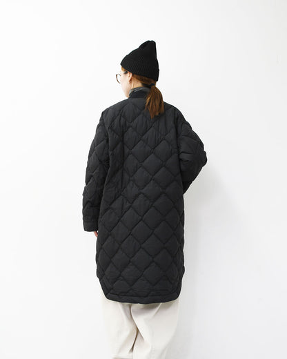 NANGA [ナンガ] RIB COLLAR QUILTED DOWN COAT W [ND2442-1C603] リブカラーキルティッド ダウンコート(ウィメンズ)・ダウンコート・キルトダウンコート・防寒・焚き火・アウトドア・キャンプ・LADY'S [2025AW]