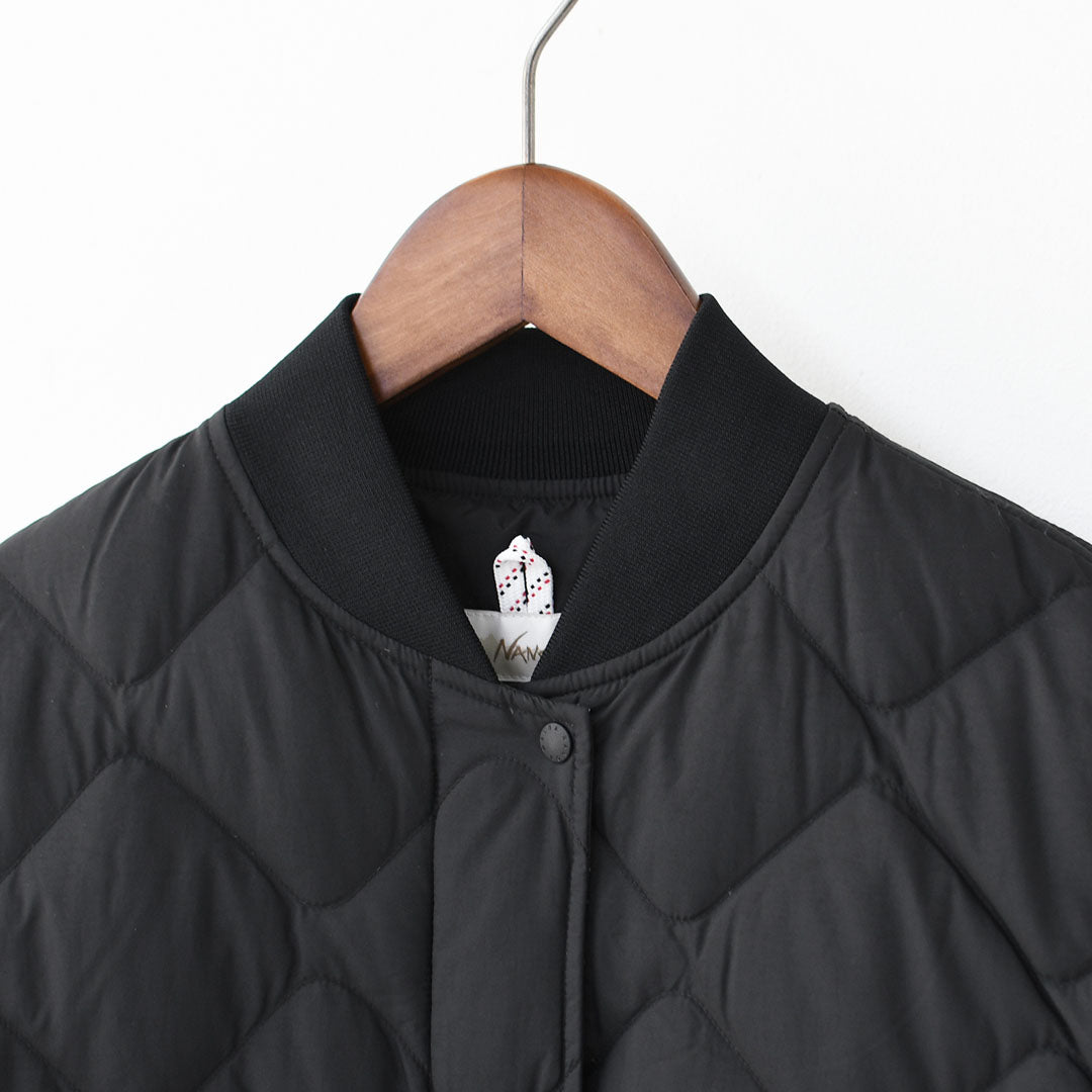 NANGA [ナンガ] RIB COLLAR QUILTED DOWN COAT W [ND2442-1C603] リブカラーキルティッド ダウンコート(ウィメンズ)・ダウンコート・キルトダウンコート・防寒・焚き火・アウトドア・キャンプ・LADY'S [2025AW]