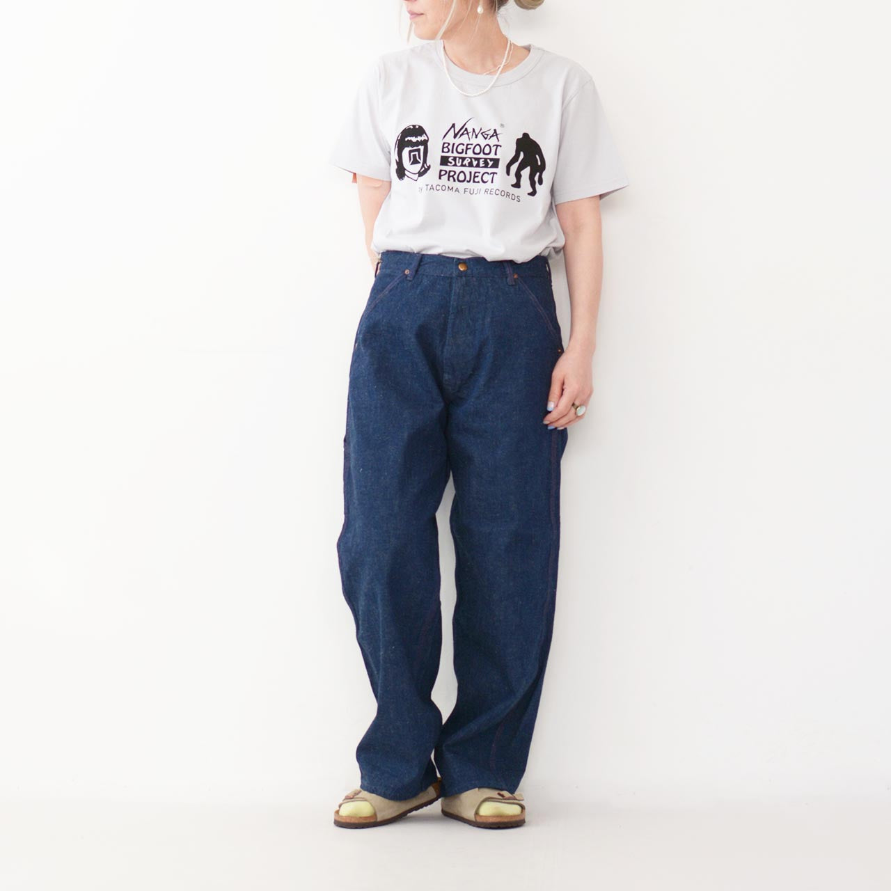 NANGA[ナンガ] NANGA×TACOMA FUJI RECORDS BIGFOOT SURVEY PROJECT LOGO TEE [NW2411-1F650-C] ナンガ×タコマフジレコードビッグフットサーベイプロジェクトロゴティー [2024SS]