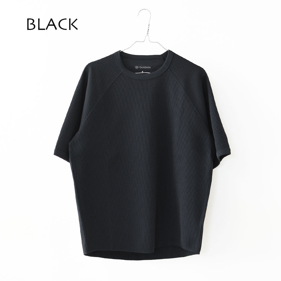 GOLDWIN [ゴールドウィン] WF Light T-shirt [GL65143] ワッフルライトティーシャツ（ユニセックス）・サーマル生地・Tシャツ・UVプロテクト・抗菌防臭機能・アウトドア・キャンプ・MEN'S / LADY'S [2026SS]