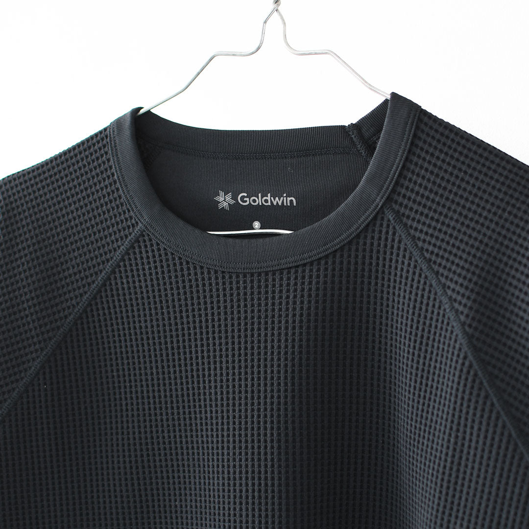 GOLDWIN [ゴールドウィン] WF Light T-shirt [GL65143] ワッフルライトティーシャツ（ユニセックス）・サーマル生地・Tシャツ・UVプロテクト・抗菌防臭機能・アウトドア・キャンプ・MEN'S / LADY'S [2026SS]