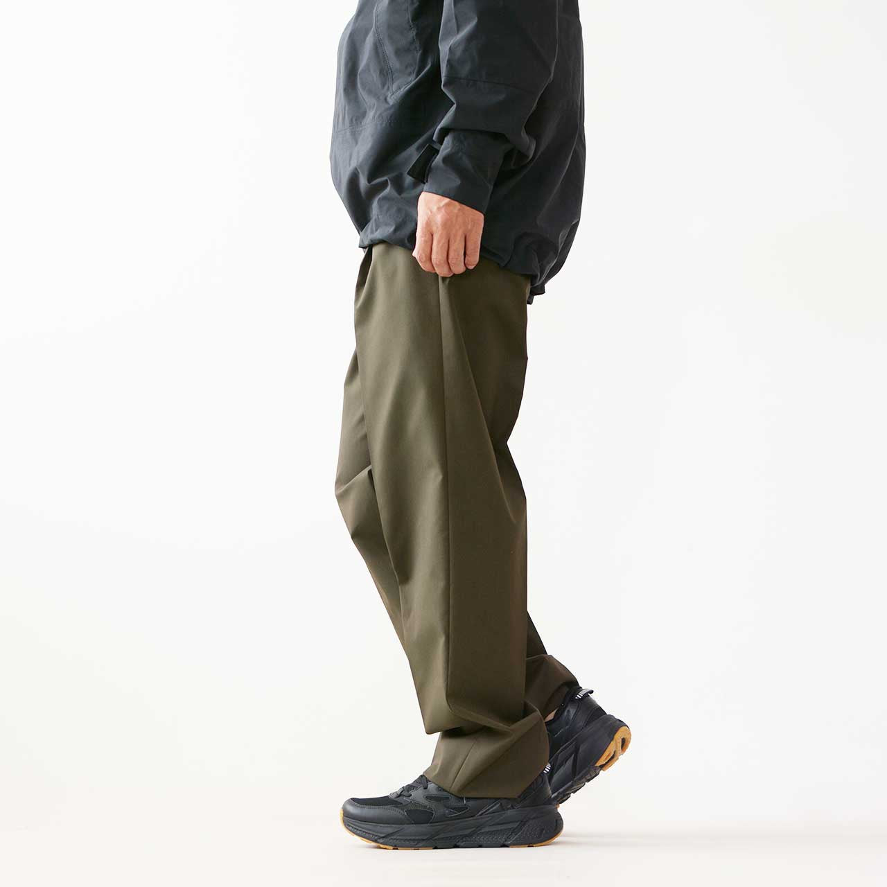 GOLDWIN [ゴールドウィン] WOOLY TWILL ONE TUCK PANTS [GL74351] ウールブレンドツイルワンタックパンツ(ユニセックス)  [2024AW]