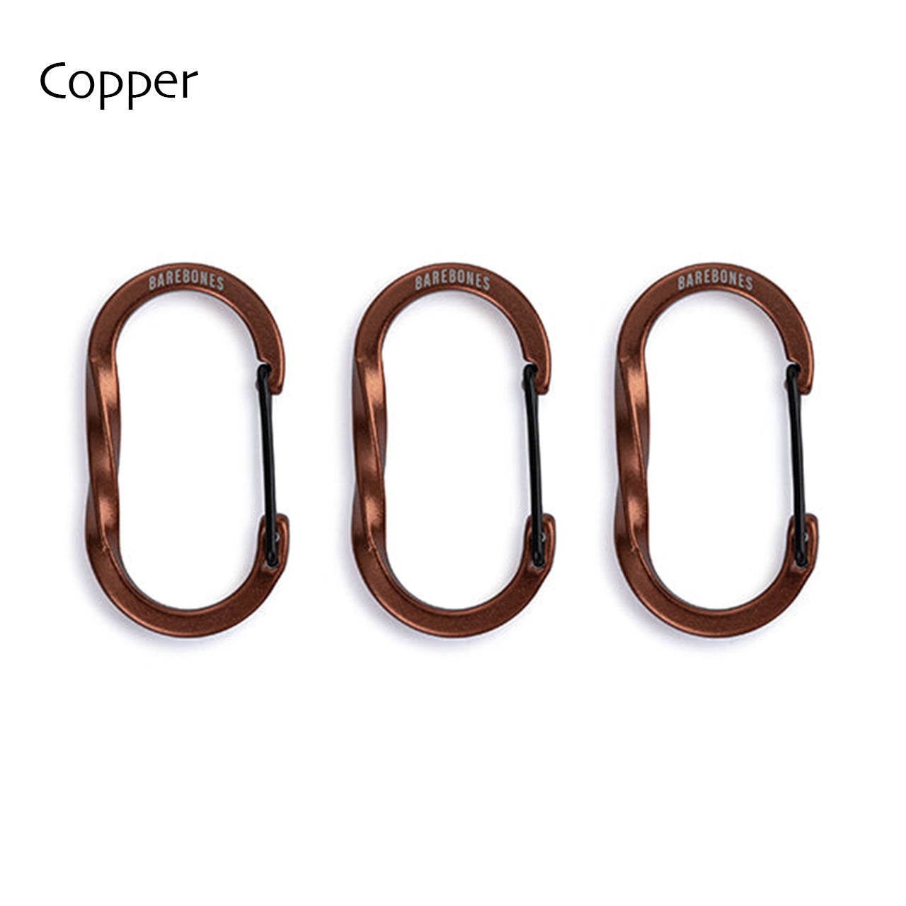 Barebones Living [ベアボーンズリビング] ワイヤーゲート カラビナ Sサイズ 3pc [20230034] [2024SS]