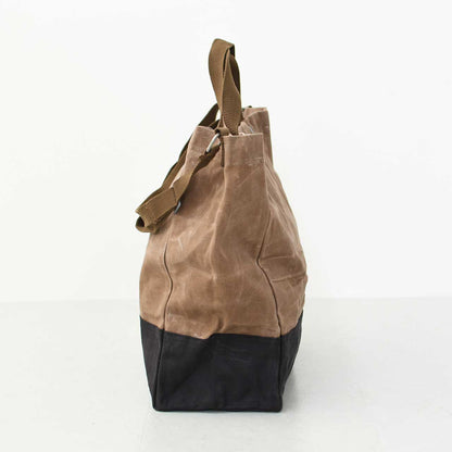 Barebones Living [ベアボーンズリビング] ニーラムオーバーサイズトート [20236003] トートバッグ・マーケットトート・キャンバストート・ワックス加工・丈夫・カーキャンプ・キャンプ・アウトドア・MEN'S / LADY'S [2025AW]