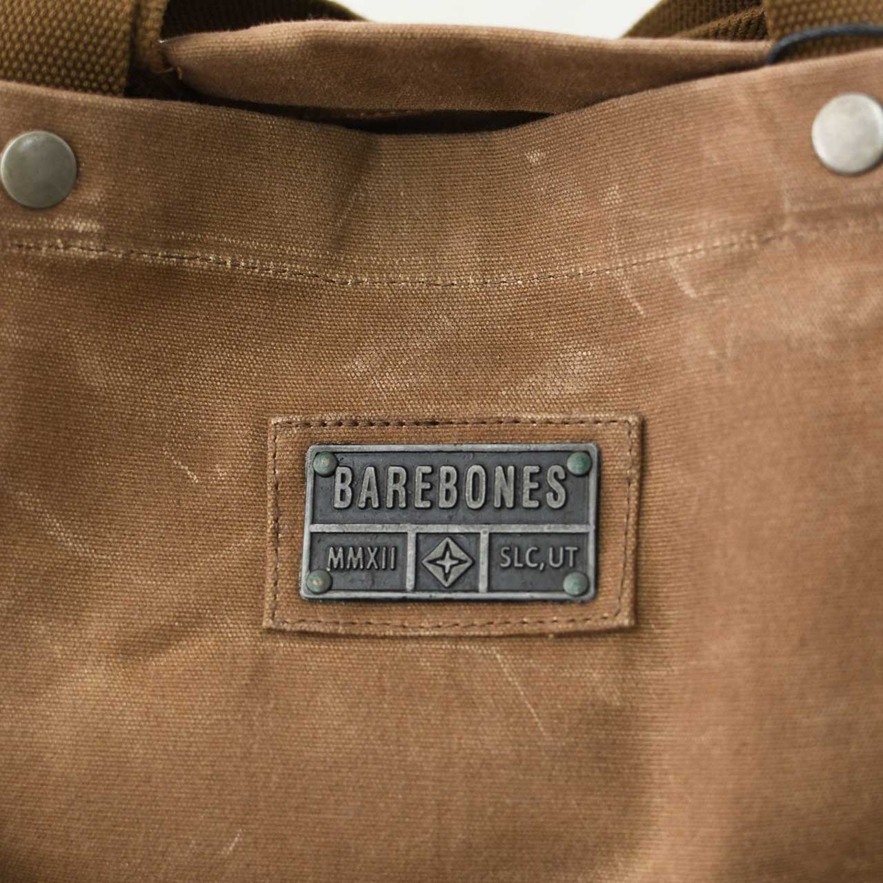 Barebones Living [ベアボーンズリビング] ニーラムオーバーサイズトート [20236003] トートバッグ・マーケットトート・キャンバストート・ワックス加工・丈夫・カーキャンプ・キャンプ・アウトドア・MEN'S / LADY'S [2025AW]