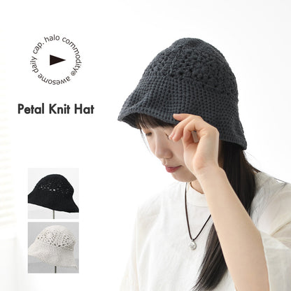 halo.commodity [ハロ コモディティ] Petal Knit Hat  [h261-603] ペタルニットハット・アウトドア・手編み・ニット・花柄・MEN'S / LADY'S [2026SS]