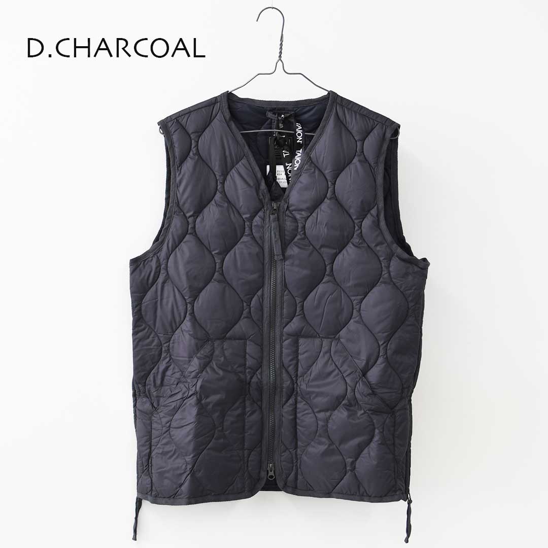 TAION[タイオン] MILITARY CREW NECK BUTTON DOWN VEST [001ALSZML-1] ミリタリー クルーネックボタン ダウンベスト・ダウンベスト・ミリタリー・クルーネック・収納袋付き・コンパクト・ユニセックス・MEN'S / LADY'S [2025AW]