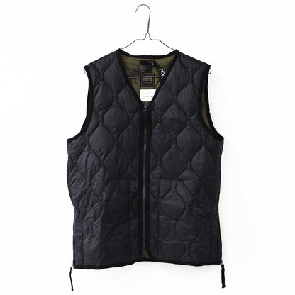 TAION[タイオン] MILITARY CREW NECK BUTTON DOWN VEST [001ALSZML-1] ミリタリー クルーネックボタン ダウンベスト・ダウンベスト・ミリタリー・クルーネック・収納袋付き・コンパクト・ユニセックス・MEN'S / LADY'S [2025AW]