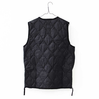 TAION[タイオン] MILITARY CREW NECK BUTTON DOWN VEST [001ALSZML-1] ミリタリー クルーネックボタン ダウンベスト・ダウンベスト・ミリタリー・クルーネック・収納袋付き・コンパクト・ユニセックス・MEN'S / LADY'S [2025AW]