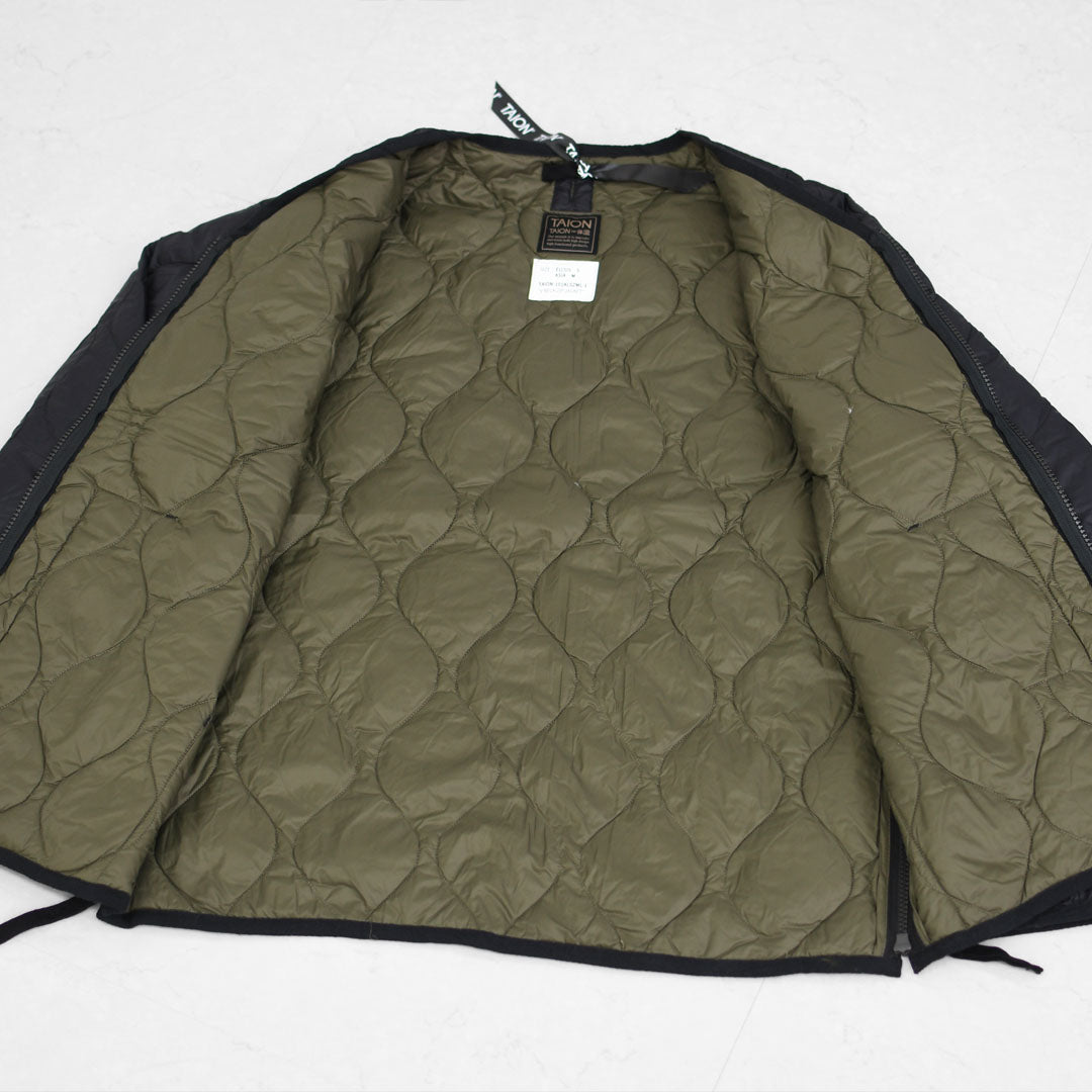 TAION[タイオン] MILITARY V NECK W-ZIP DOWN JKT [101ALSZML-1] ミリタリー VネックWジップ ダウンジャケット・MEN'S / LADY'S [2025AW]