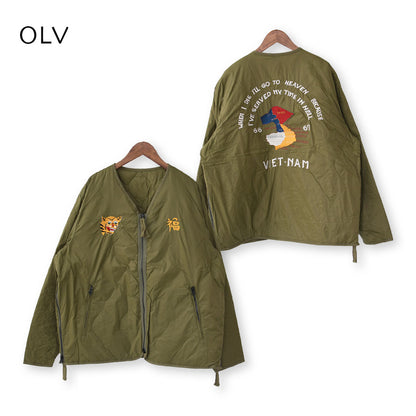 TAION[タイオン] REVERSIBLE -VETJAN- DOWN JACKET  [JK03JS] ジャパンスペシャル リバーシブル ベトジャン ダウンジャケット・ベトナムジャケット・ミリタリー・クルーネック・軽量・コンパクト・ユニセックス・MEN'S / LADY'S [2025AW]