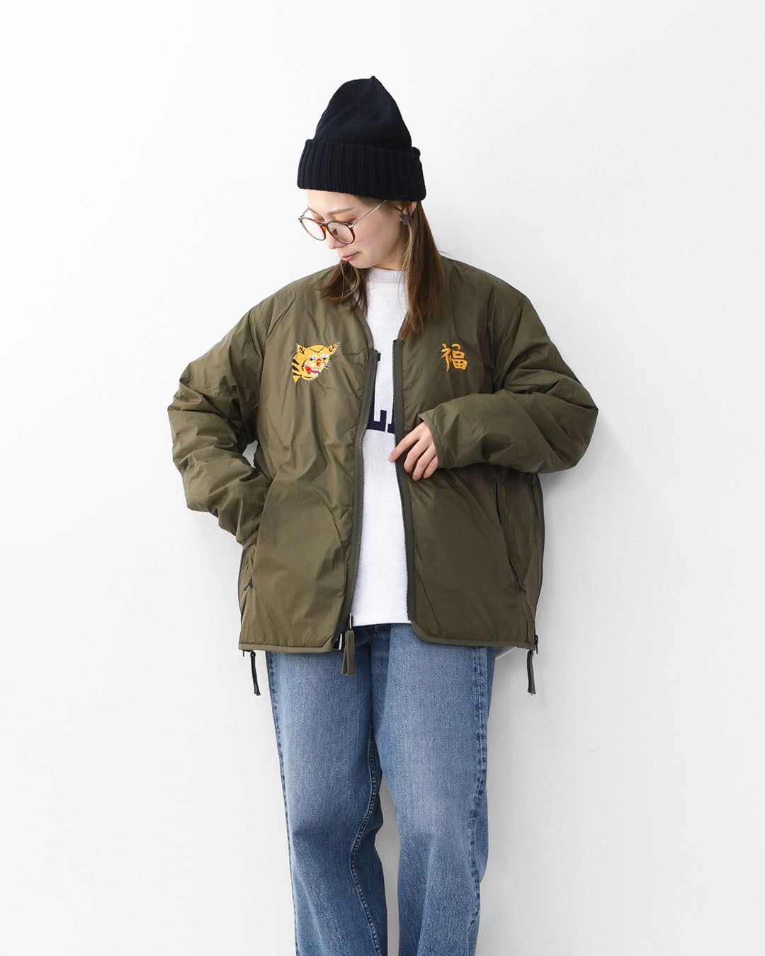 TAION[タイオン] REVERSIBLE -VETJAN- DOWN JACKET  [JK03JS] ジャパンスペシャル リバーシブル ベトジャン ダウンジャケット・ベトナムジャケット・ミリタリー・クルーネック・軽量・コンパクト・ユニセックス・MEN'S / LADY'S [2025AW]