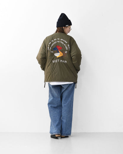 TAION[タイオン] REVERSIBLE -VETJAN- DOWN JACKET  [JK03JS] ジャパンスペシャル リバーシブル ベトジャン ダウンジャケット・ベトナムジャケット・ミリタリー・クルーネック・軽量・コンパクト・ユニセックス・MEN'S / LADY'S [2025AW]