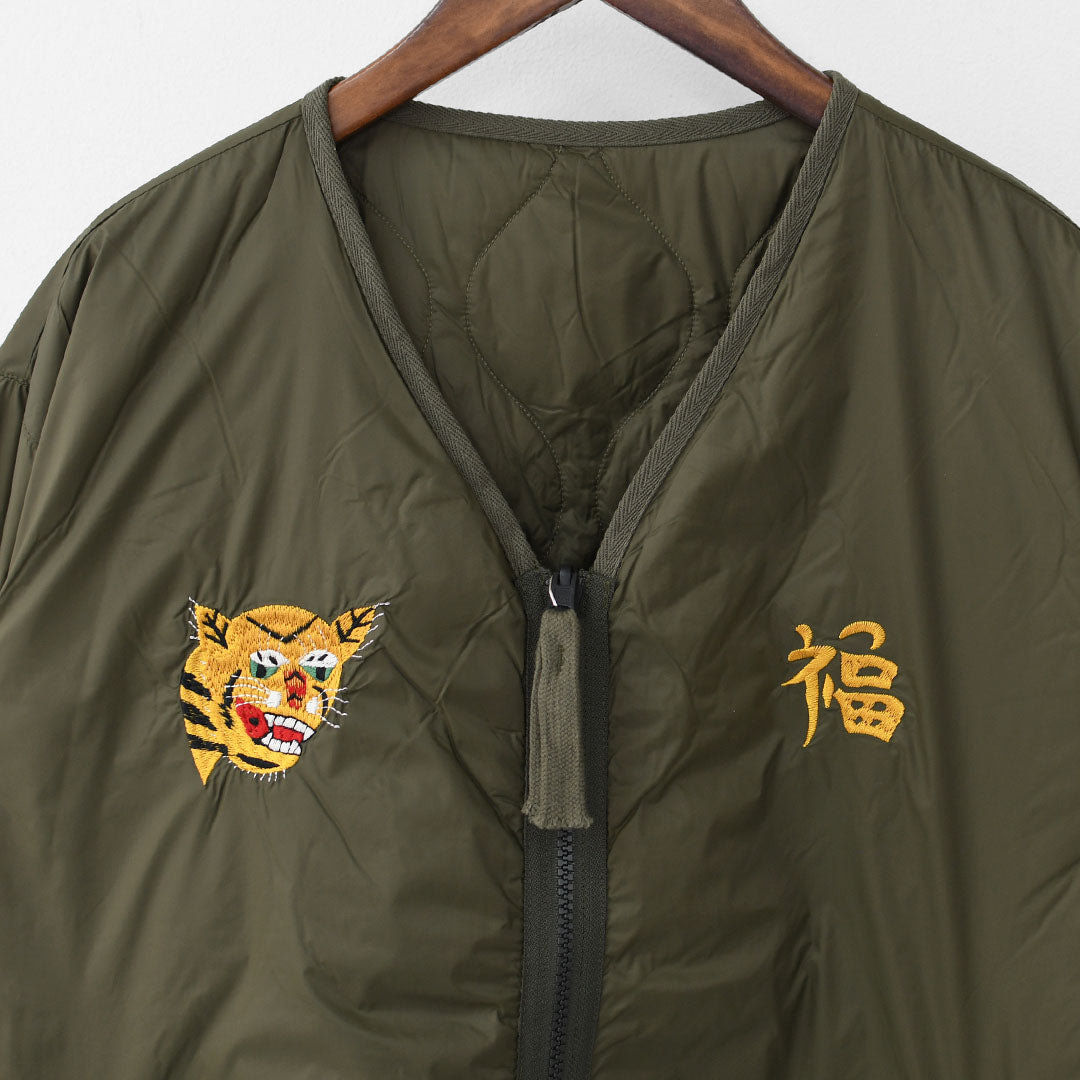 TAION[タイオン] REVERSIBLE -VETJAN- DOWN JACKET  [JK03JS] ジャパンスペシャル リバーシブル ベトジャン ダウンジャケット・ベトナムジャケット・ミリタリー・クルーネック・軽量・コンパクト・ユニセックス・MEN'S / LADY'S [2025AW]