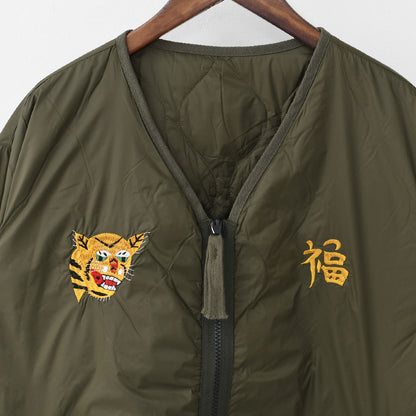 TAION[タイオン] REVERSIBLE -VETJAN- DOWN JACKET  [JK03JS] ジャパンスペシャル リバーシブル ベトジャン ダウンジャケット・ベトナムジャケット・ミリタリー・クルーネック・軽量・コンパクト・ユニセックス・MEN'S / LADY'S [2025AW]