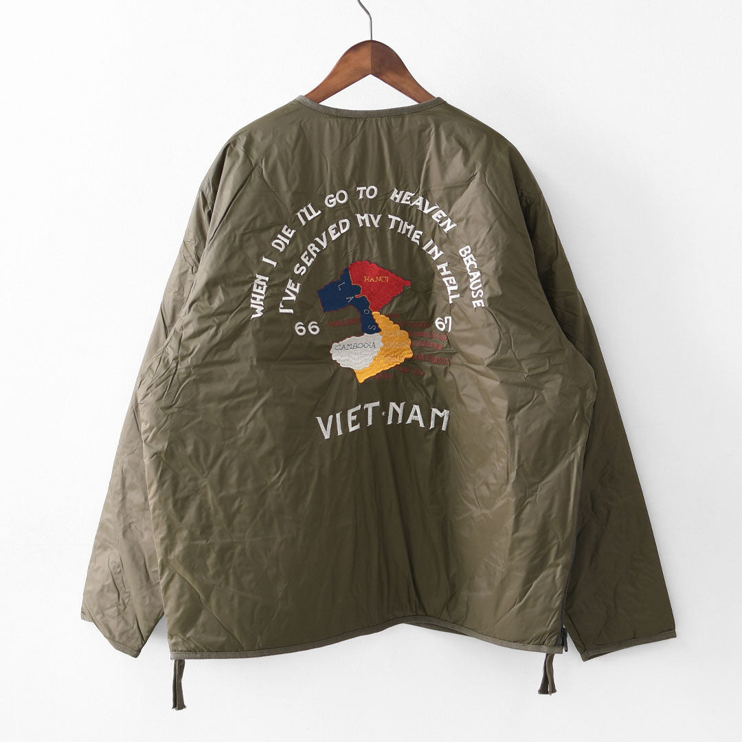 TAION[タイオン] REVERSIBLE -VETJAN- DOWN JACKET  [JK03JS] ジャパンスペシャル リバーシブル ベトジャン ダウンジャケット・ベトナムジャケット・ミリタリー・クルーネック・軽量・コンパクト・ユニセックス・MEN'S / LADY'S [2025AW]