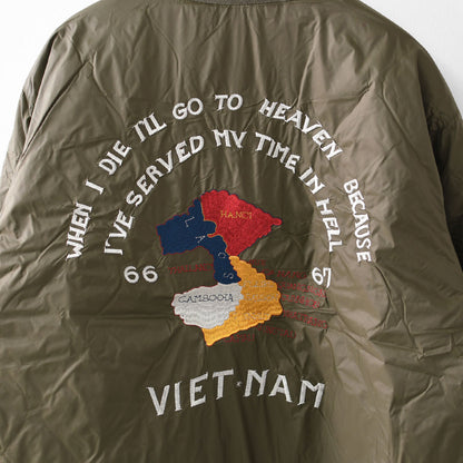 TAION[タイオン] REVERSIBLE -VETJAN- DOWN JACKET  [JK03JS] ジャパンスペシャル リバーシブル ベトジャン ダウンジャケット・ベトナムジャケット・ミリタリー・クルーネック・軽量・コンパクト・ユニセックス・MEN'S / LADY'S [2025AW]