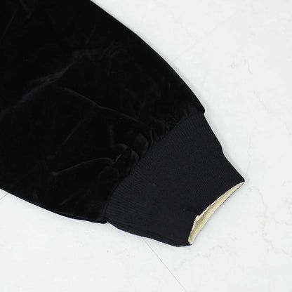 TAION[タイオン] REVERSIBLE -SKAJAN- DOWN JACKET [JK04JS] ジャパンスペシャル リバーシブル スカジャン ダウンジャケット・刺繍・虎・タイガー・ベロア素材・ナイロンジャケット・ミリタリー・クルーネック・ユニセックス・MEN'S / LADY'S [2025AW]