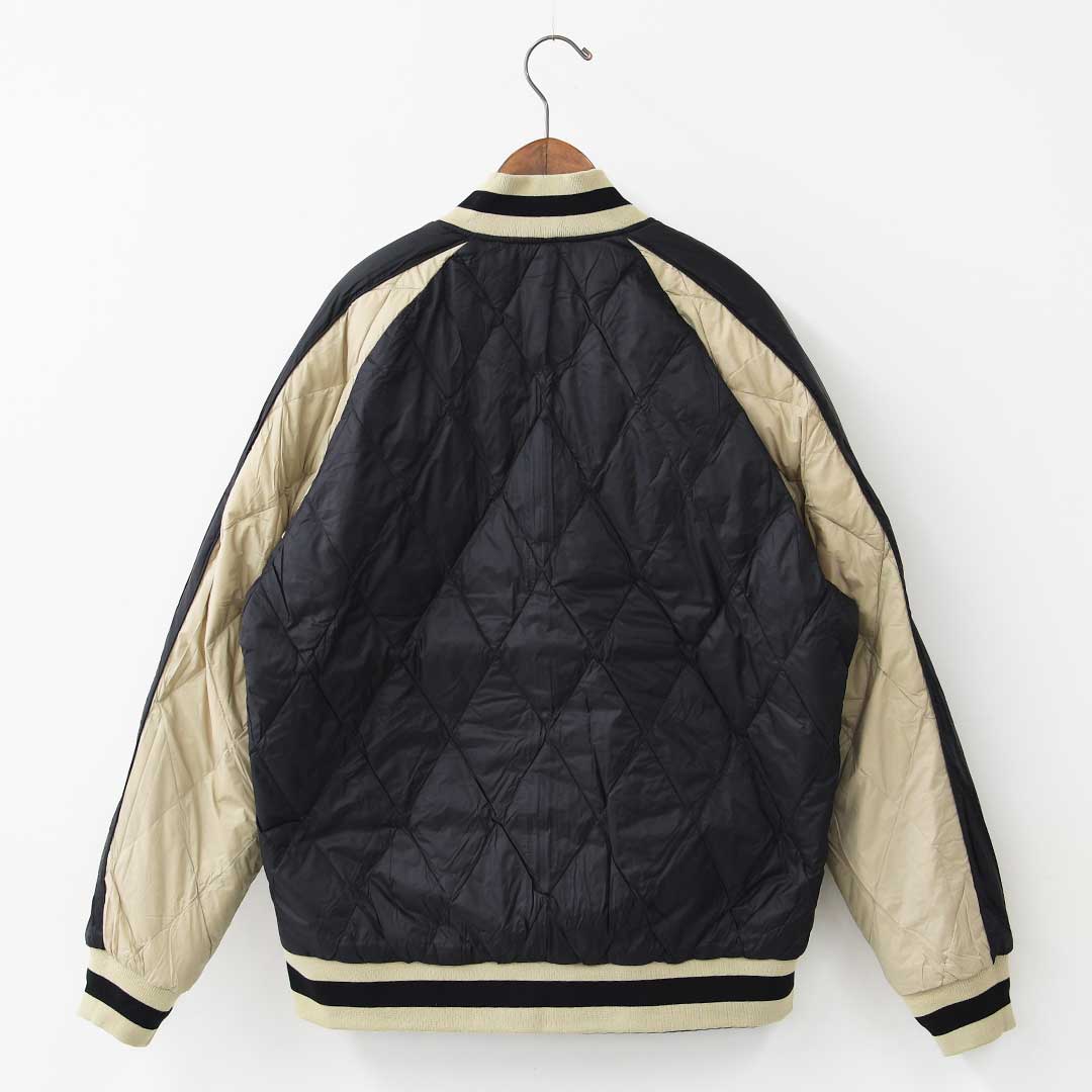 TAION[タイオン] REVERSIBLE -SKAJAN- DOWN JACKET [JK04JS] ジャパンスペシャル リバーシブル スカジャン ダウンジャケット・刺繍・虎・タイガー・ベロア素材・ナイロンジャケット・ミリタリー・クルーネック・ユニセックス・MEN'S / LADY'S [2025AW]