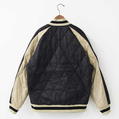 TAION[タイオン] REVERSIBLE -SKAJAN- DOWN JACKET [JK04JS] ジャパンスペシャル リバーシブル スカジャン ダウンジャケット・刺繍・虎・タイガー・ベロア素材・ナイロンジャケット・ミリタリー・クルーネック・ユニセックス・MEN'S / LADY'S [2025AW]