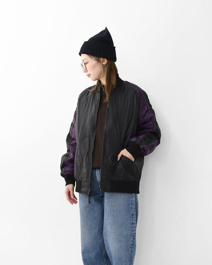 TAION[タイオン] REVERSIBLE -SKAJAN- DOWN JACKET [JK04JS-N1] ジャパンスペシャル リバーシブル スカジャン ダウンジャケット・刺繍・サテン・ナイロンジャケット・ミリタリー・クルーネック・ユニセックス・MEN'S / LADY'S [2025AW]