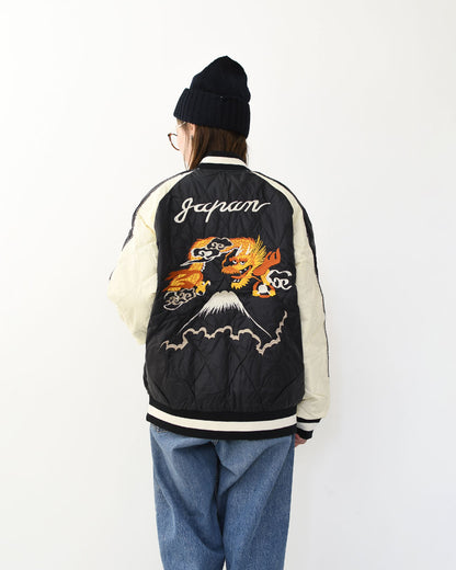 TAION[タイオン] REVERSIBLE -SKAJAN- DOWN JACKET [JK04JS-N1] ジャパンスペシャル リバーシブル スカジャン ダウンジャケット・刺繍・サテン・ナイロンジャケット・ミリタリー・クルーネック・ユニセックス・MEN'S / LADY'S [2025AW]