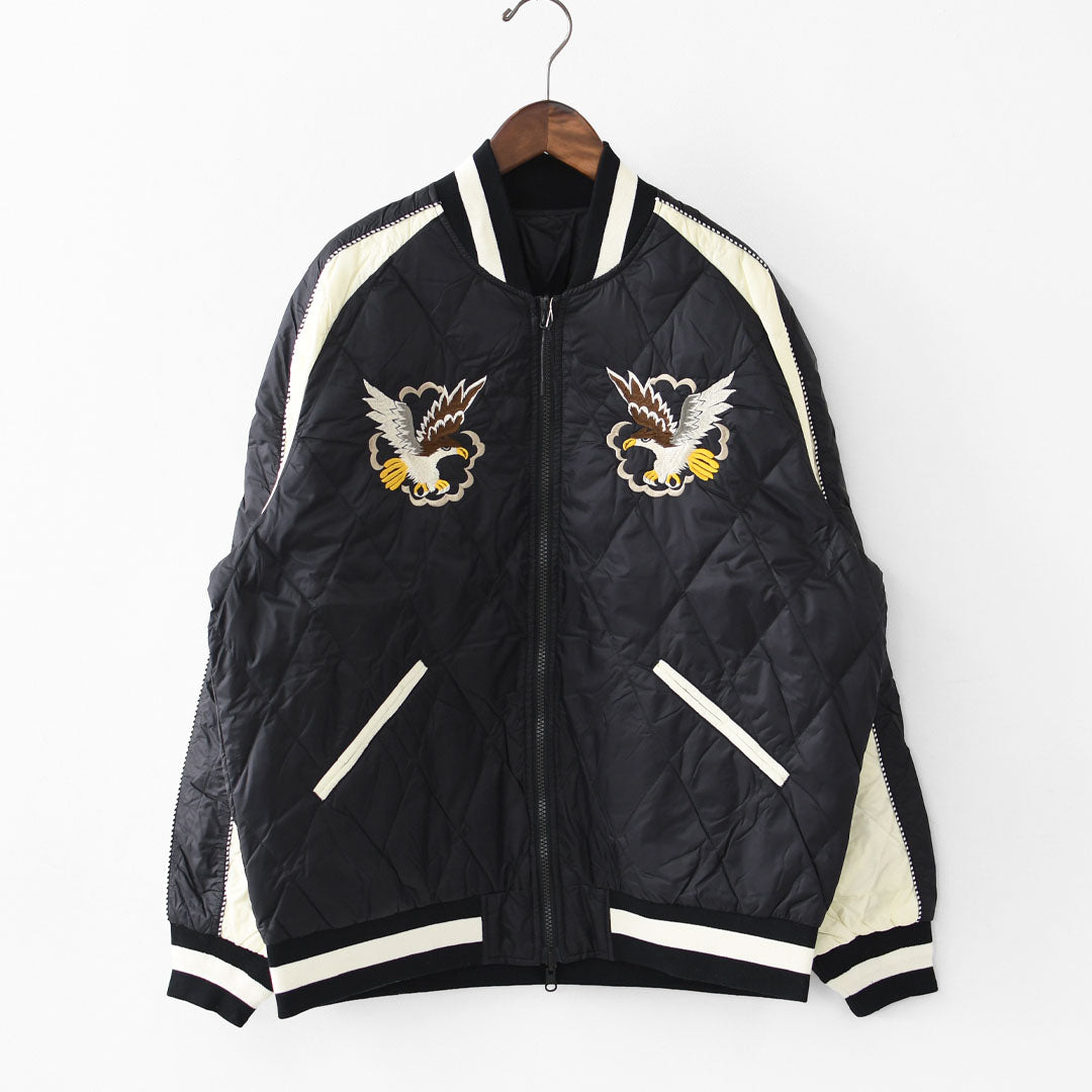 TAION[タイオン] REVERSIBLE -SKAJAN- DOWN JACKET [JK04JS-N1] ジャパンスペシャル リバーシブル スカジャン ダウンジャケット・刺繍・サテン・ナイロンジャケット・ミリタリー・クルーネック・ユニセックス・MEN'S / LADY'S [2025AW]