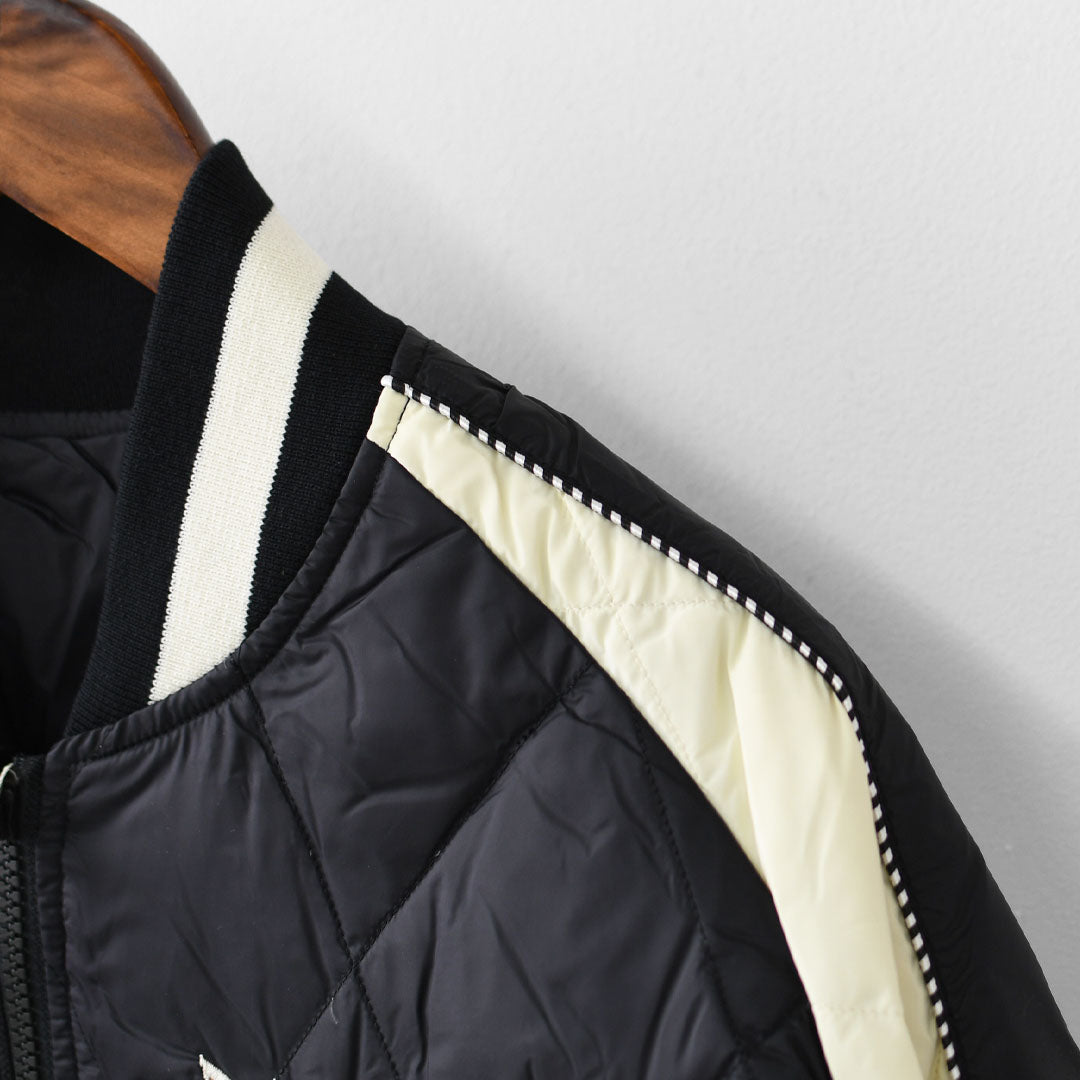 TAION[タイオン] REVERSIBLE -SKAJAN- DOWN JACKET [JK04JS-N1] ジャパンスペシャル リバーシブル スカジャン ダウンジャケット・刺繍・サテン・ナイロンジャケット・ミリタリー・クルーネック・ユニセックス・MEN'S / LADY'S [2025AW]