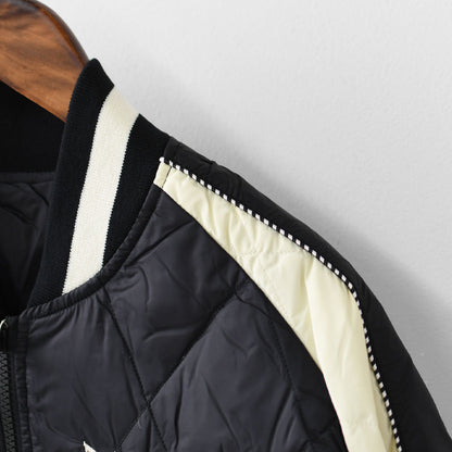 TAION[タイオン] REVERSIBLE -SKAJAN- DOWN JACKET [JK04JS-N1] ジャパンスペシャル リバーシブル スカジャン ダウンジャケット・刺繍・サテン・ナイロンジャケット・ミリタリー・クルーネック・ユニセックス・MEN'S / LADY'S [2025AW]