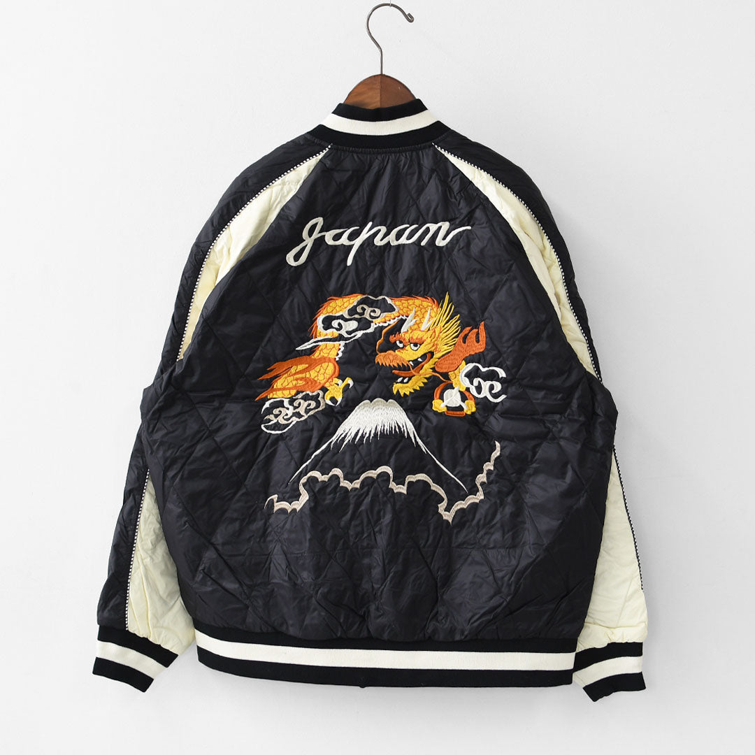 TAION[タイオン] REVERSIBLE -SKAJAN- DOWN JACKET [JK04JS-N1] ジャパンスペシャル リバーシブル スカジャン ダウンジャケット・刺繍・サテン・ナイロンジャケット・ミリタリー・クルーネック・ユニセックス・MEN'S / LADY'S [2025AW]