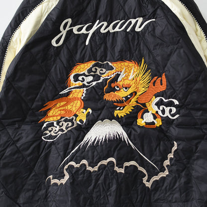 TAION[タイオン] REVERSIBLE -SKAJAN- DOWN JACKET [JK04JS-N1] ジャパンスペシャル リバーシブル スカジャン ダウンジャケット・刺繍・サテン・ナイロンジャケット・ミリタリー・クルーネック・ユニセックス・MEN'S / LADY'S [2025AW]