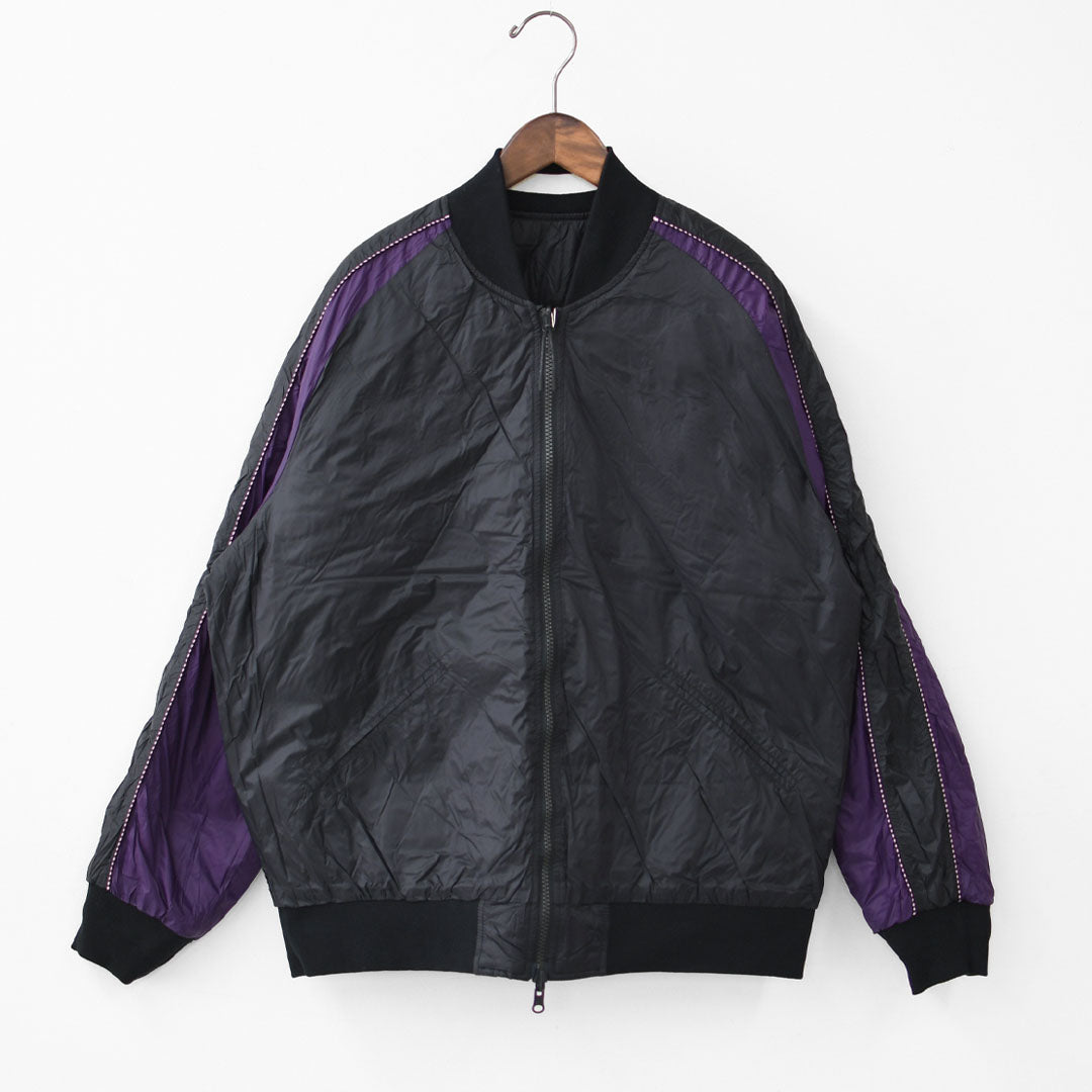 TAION[タイオン] REVERSIBLE -SKAJAN- DOWN JACKET [JK04JS-N1] ジャパンスペシャル リバーシブル スカジャン ダウンジャケット・刺繍・サテン・ナイロンジャケット・ミリタリー・クルーネック・ユニセックス・MEN'S / LADY'S [2025AW]