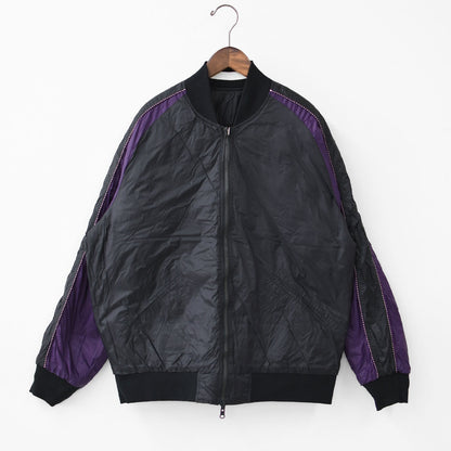 TAION[タイオン] REVERSIBLE -SKAJAN- DOWN JACKET [JK04JS-N1] ジャパンスペシャル リバーシブル スカジャン ダウンジャケット・刺繍・サテン・ナイロンジャケット・ミリタリー・クルーネック・ユニセックス・MEN'S / LADY'S [2025AW]