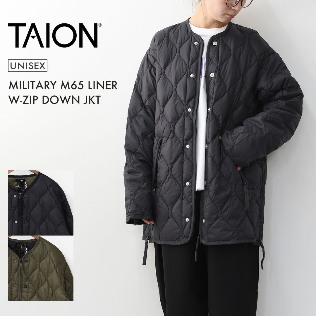 TAION[タイオン] MILITARY M65 LINER W-ZIP DOWN JKT [M65LSZBML-1] ミリタリー M65 ライナーWジップ ダウンジャケット・MEN'S / LADY'S [2025AW]