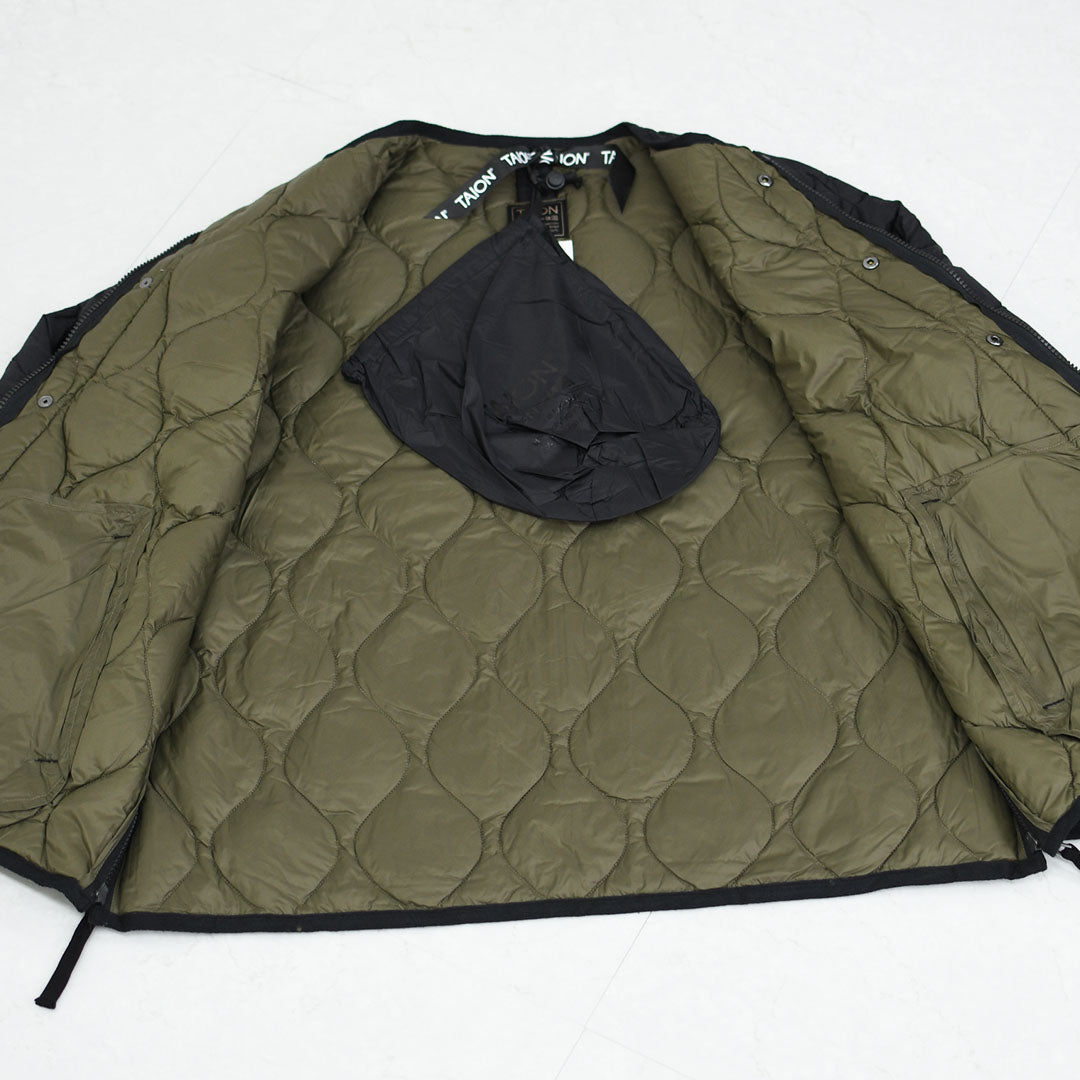 TAION[タイオン] MILITARY M65 LINER W-ZIP SHORT DOWN JKT [M65LSZBML-1S] ミリタリー M65 ライナーWジップ ショートダウンジャケット・MEN'S / LADY'S [2025AW]