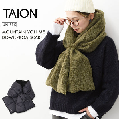 TAION[タイオン] MOUNTAIN VOLUME DOWN×BOA SCARF [R201VBMT] マウンテンボリュームダウン×ボアスカーフ・MEN'S / LADY'S [2025AW]