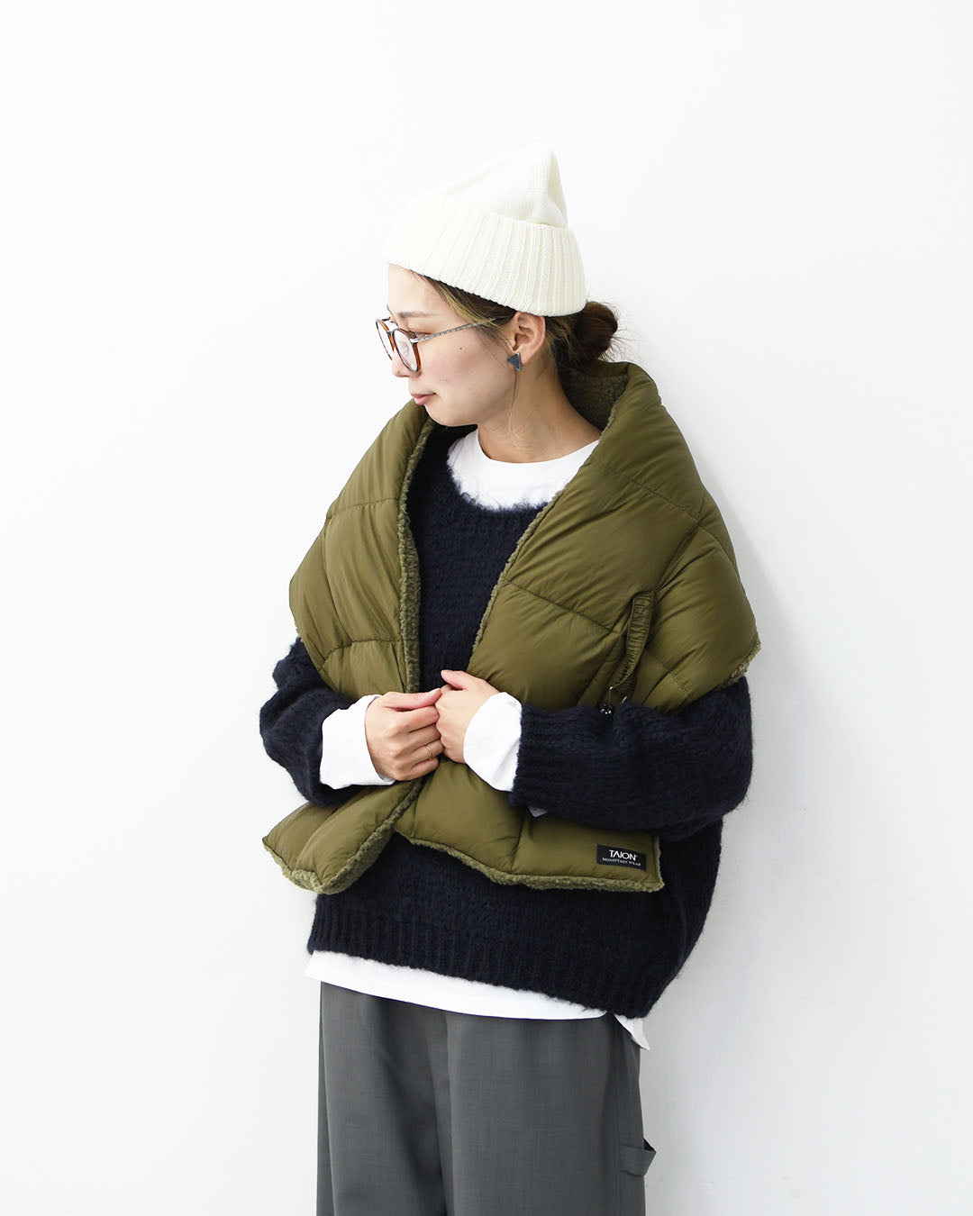TAION[タイオン] MOUNTAIN VOLUME DOWN×BOA SCARF [R201VBMT] マウンテンボリュームダウン×ボアスカーフ・MEN'S / LADY'S [2025AW]