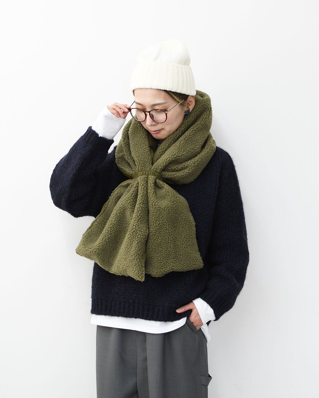 TAION[タイオン] MOUNTAIN VOLUME DOWN×BOA SCARF [R201VBMT] マウンテンボリュームダウン×ボアスカーフ・MEN'S / LADY'S [2025AW]