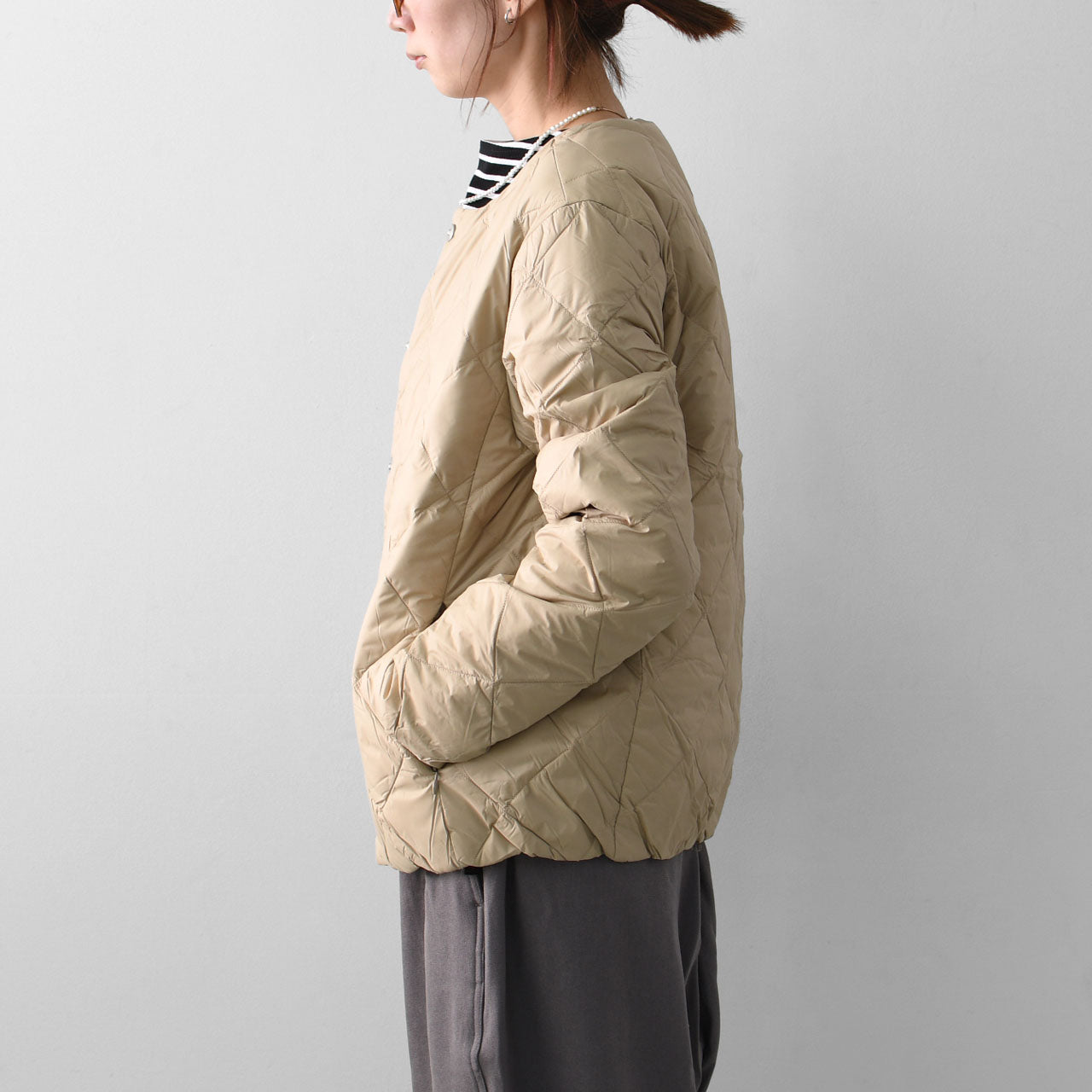 TAION[タイオン] CITY CREW NECK DOWN JACKET  [104BCI] シティクルーネックダウンジャケット[2024AW]