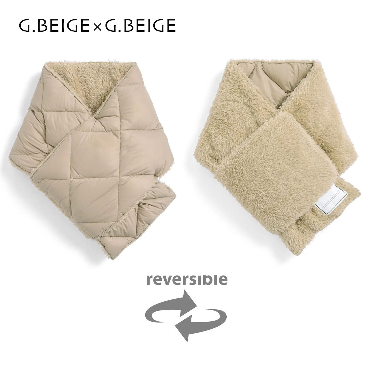 TAION[タイオン] CITY REVERSIBLE DOWN MUFFLER [R201CI] シティリバーシブルダウンマフラー [2025AW]