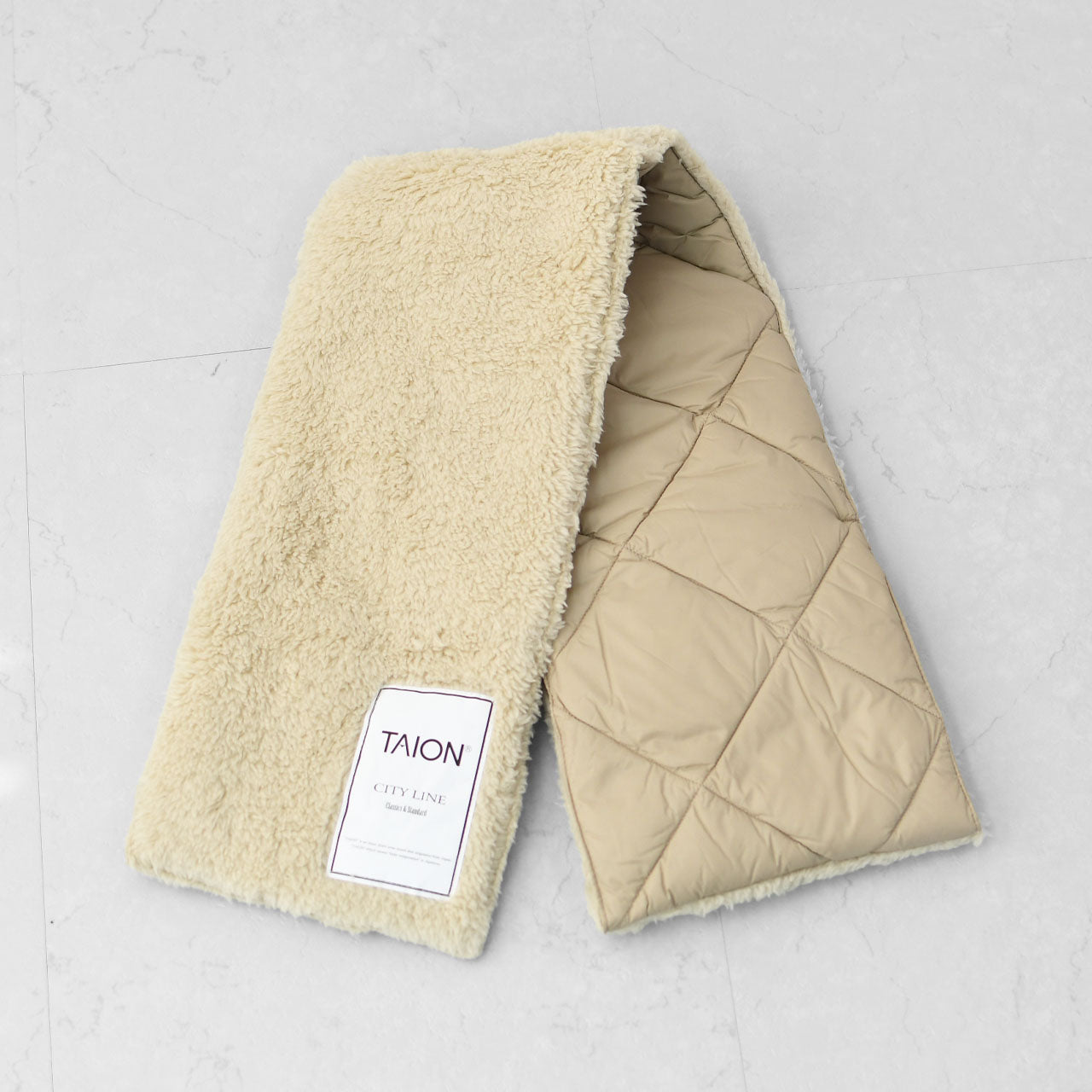 TAION[タイオン] CITY REVERSIBLE DOWN MUFFLER [R201CI] シティリバーシブルダウンマフラー [2025AW]