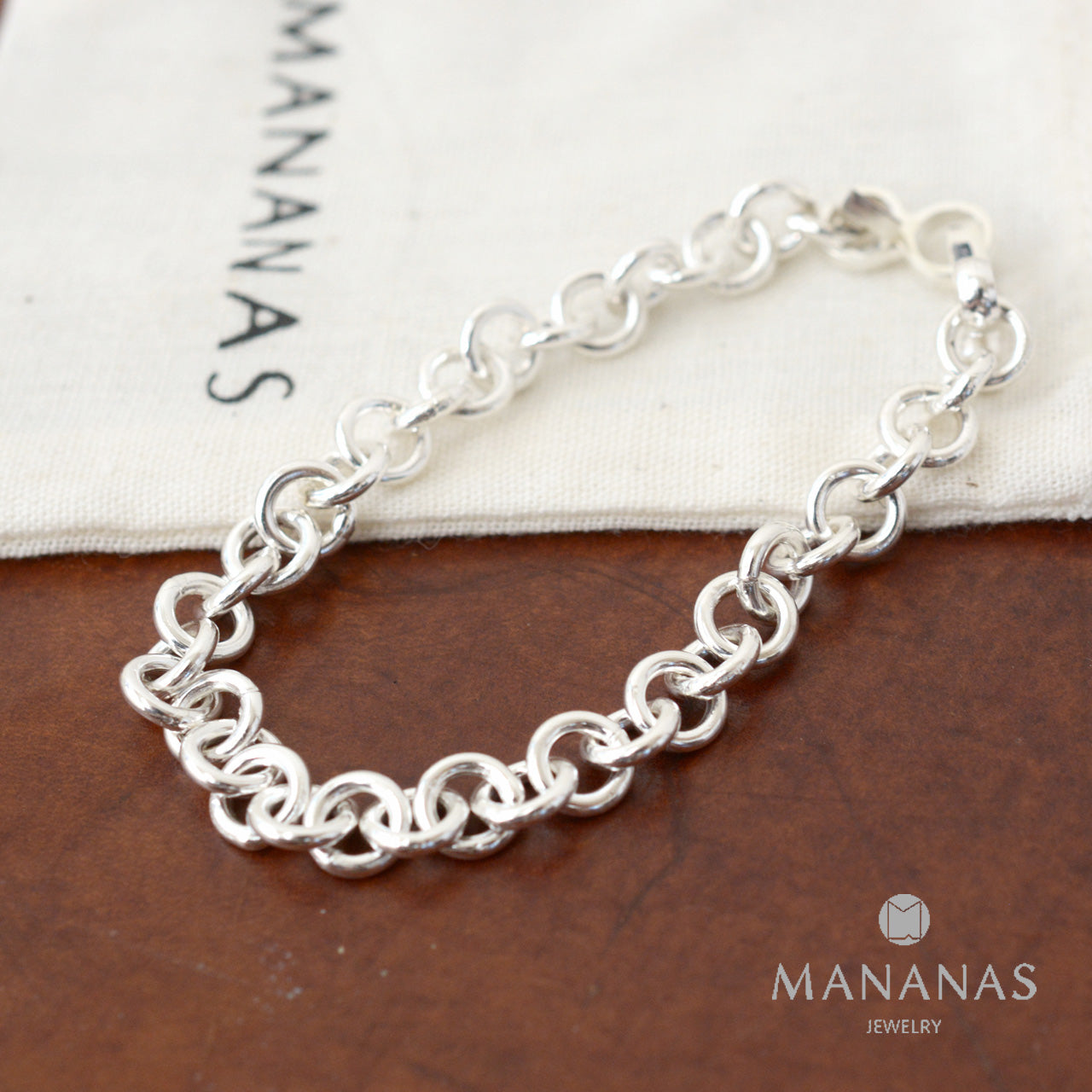 MANANAS [マナナス] Rolo Chain Bracelet(8mm) [BR-21015] ロロチェーンブレスレット [2021AW]