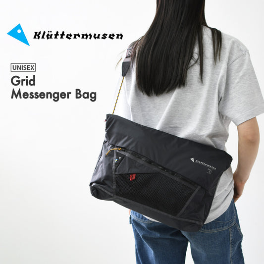 KLATTERMUSEN [クレッタルムーセン] Grid Messenger Bag [10207] グリッド メッセンジャー バッグ・メッセンジャーバッグ・ライトウェイト・ショルダーバッグ・サコッシュ・MEN'S / LADY'S [2026SS]