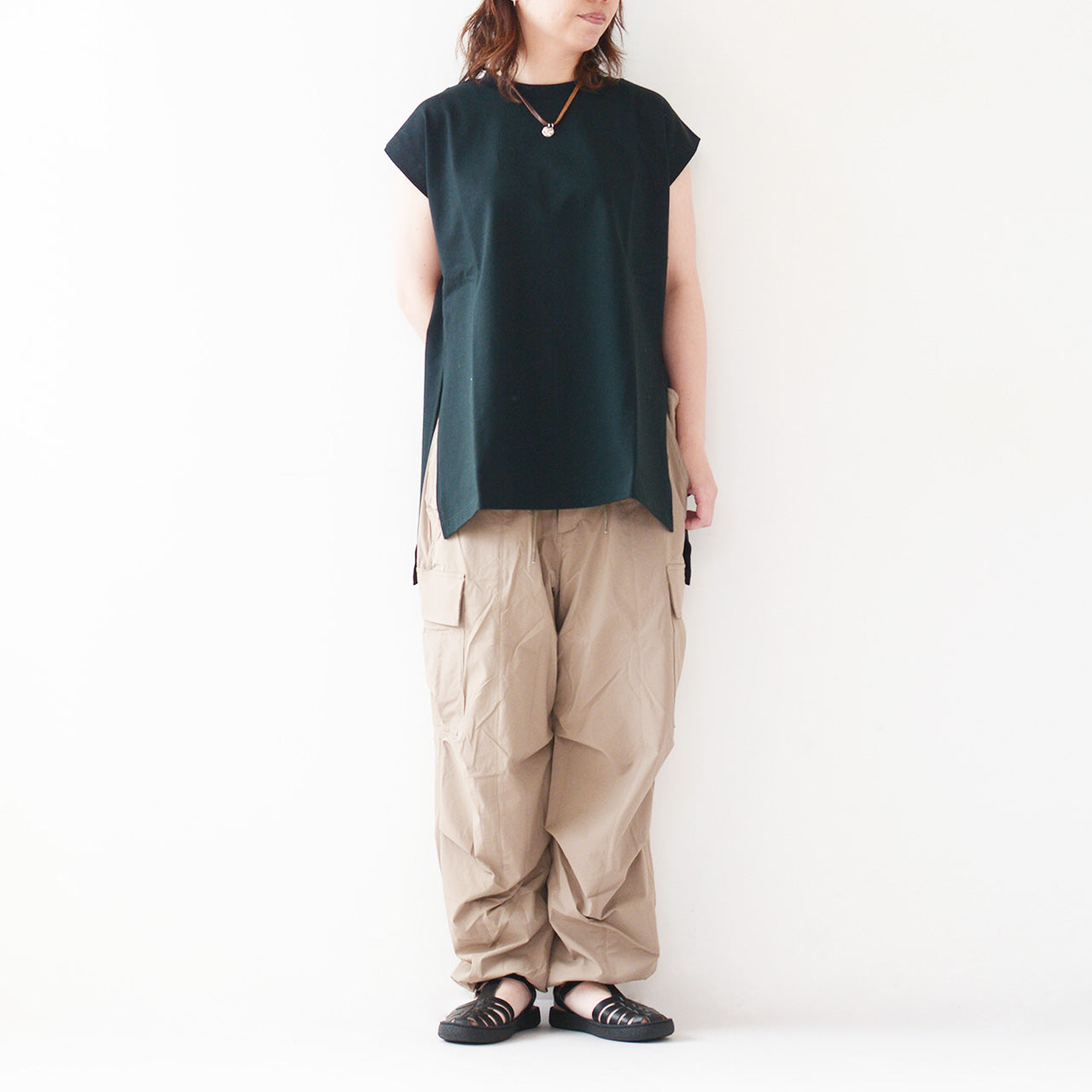 KHA:KI [カーキ] AIR RIP OVAL TROUSERS [MIL24HPT3203] エアリップオーバルトラウザーズ [2024SS]