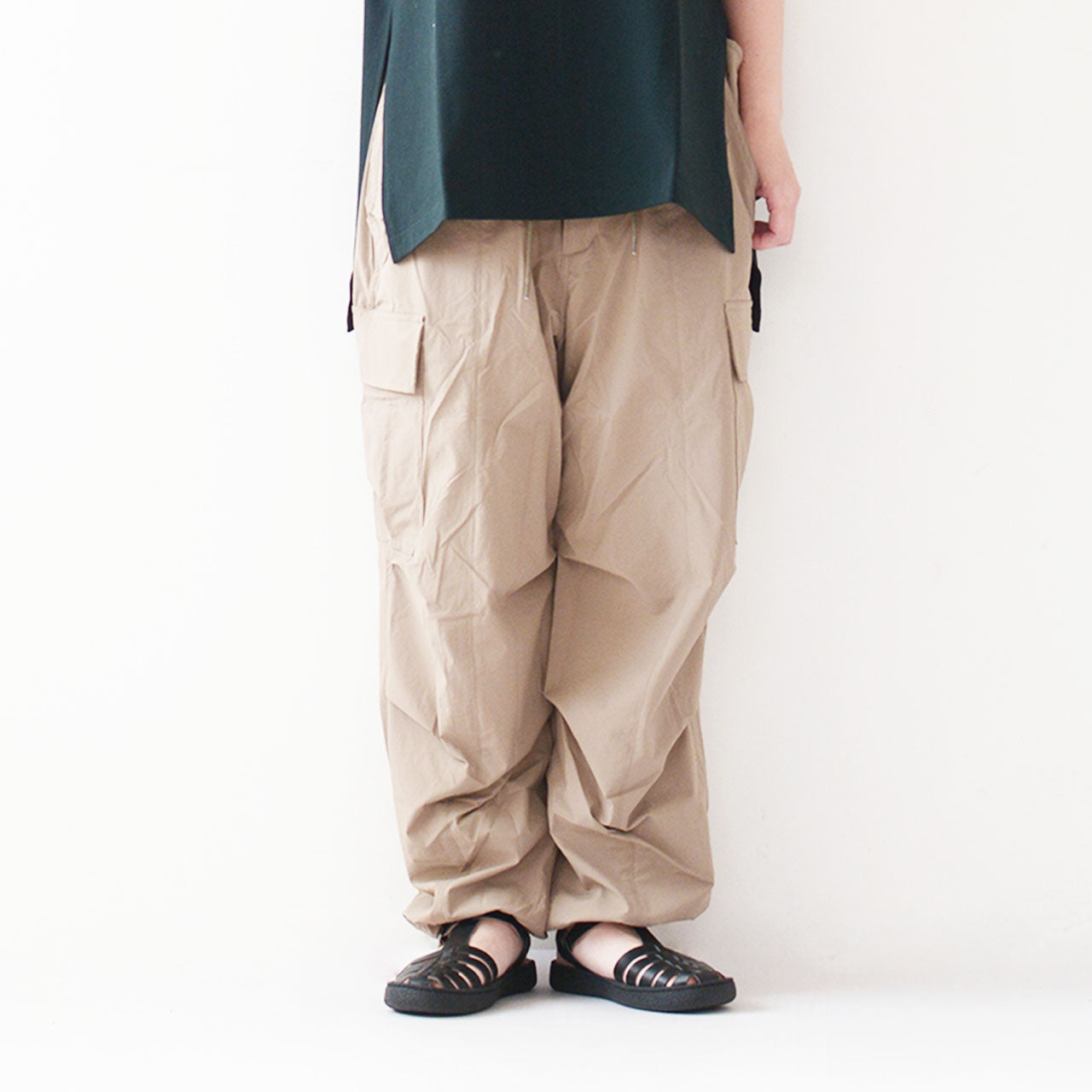 KHA:KI [カーキ] AIR RIP OVAL TROUSERS [MIL24HPT3203] エアリップオーバルトラウザーズ [2024SS]