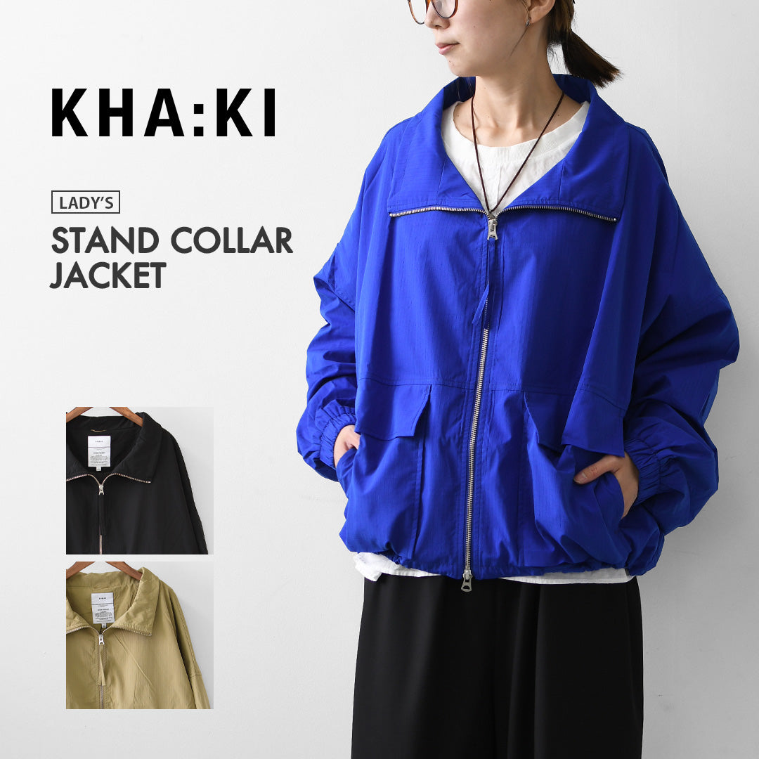 KHA:KI [カーキ] STAND COLLAR JACKET [mil25hjk3232] スタンド カラー ジャケット・LADY'S [2026AW]