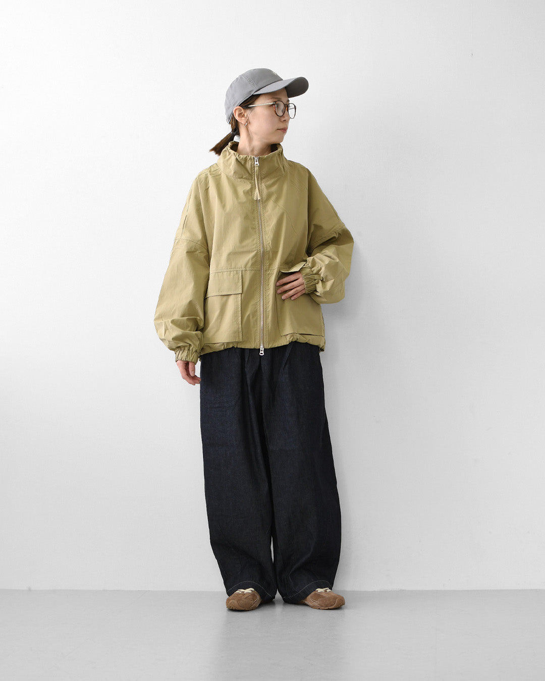 KHA:KI [カーキ] STAND COLLAR JACKET [mil25hjk3232] スタンド カラー ジャケット・LADY'S [2026AW]